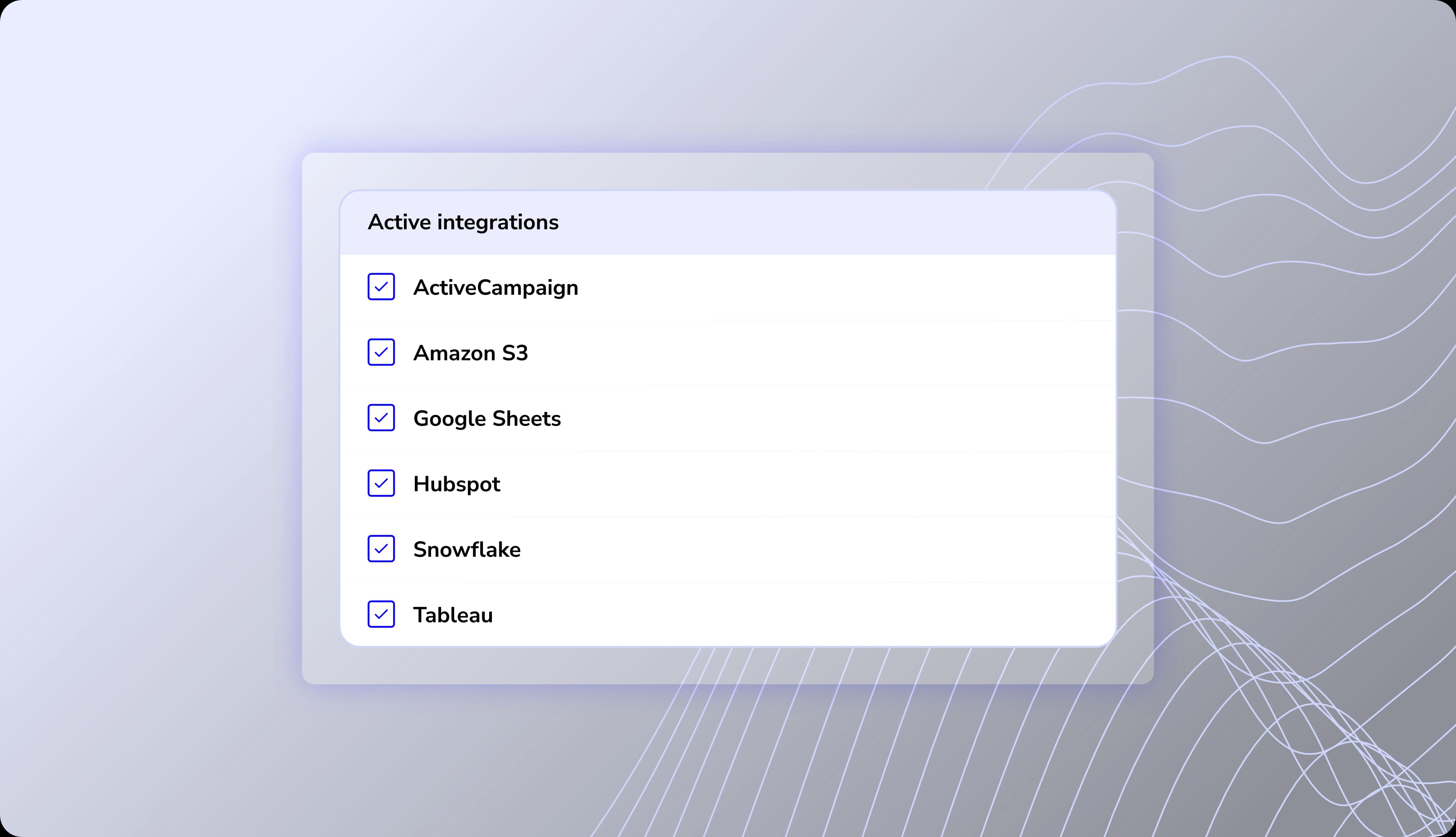 active integrations