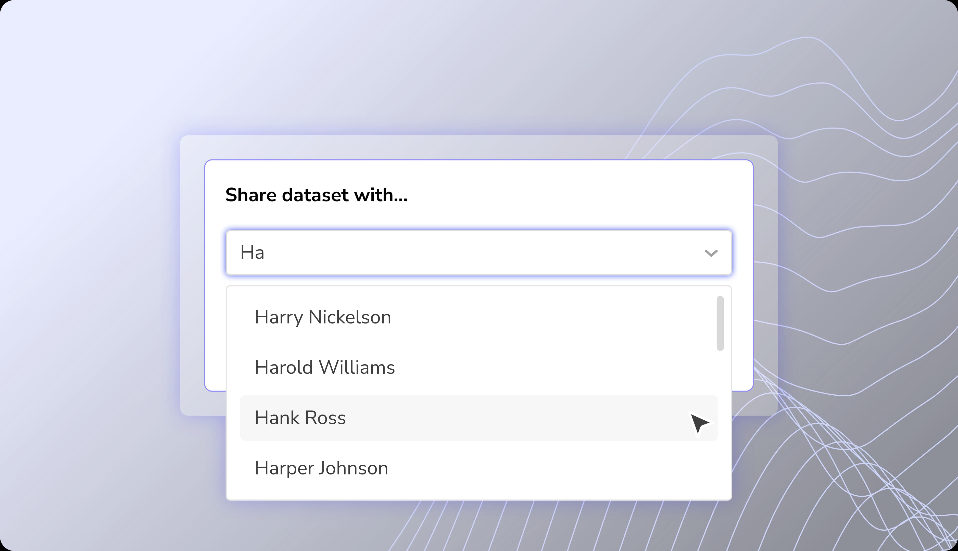 share datasets