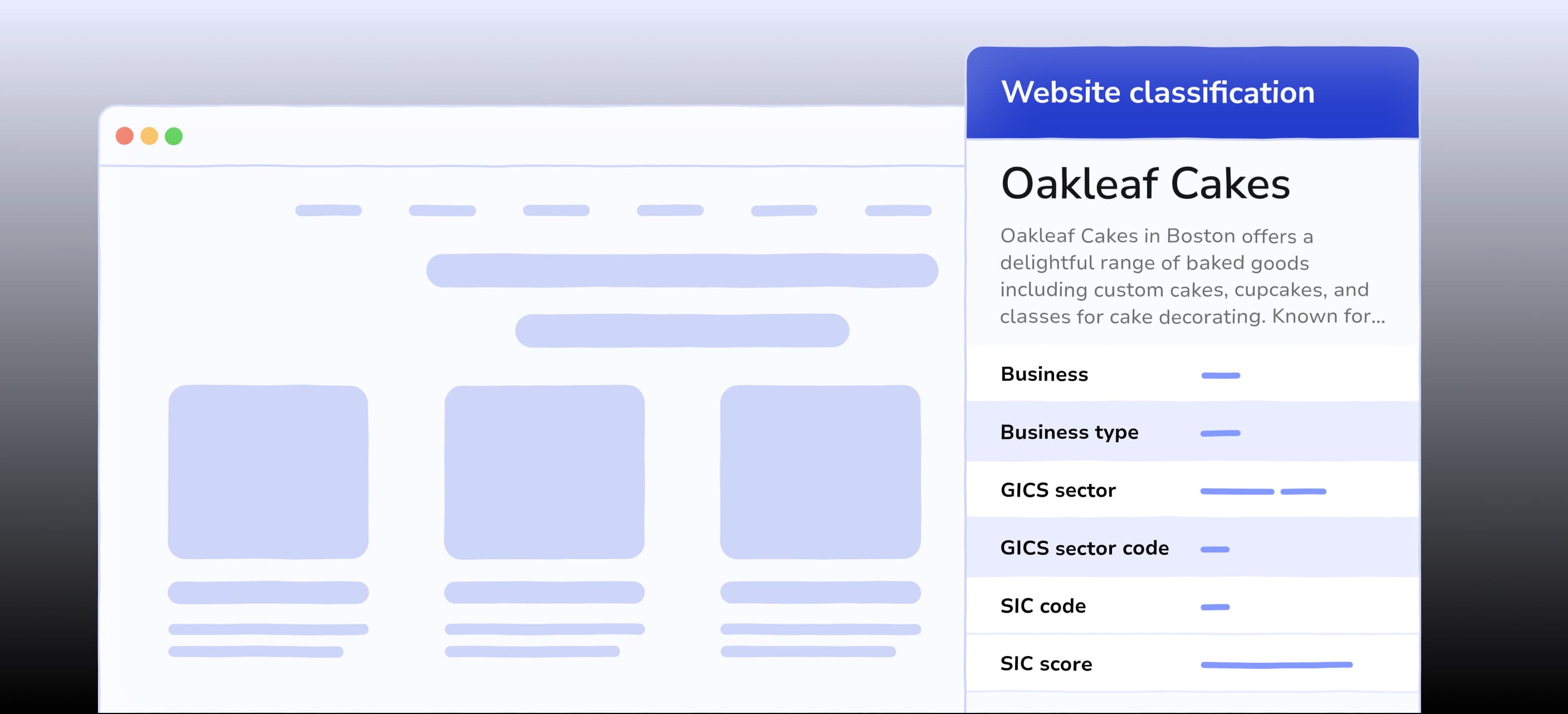 web classifications
