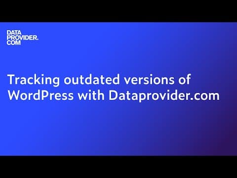 Jorn shows how to find outdated WordPress, WordPress plugins, and themes on Dataprovider.com.