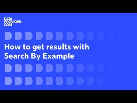 Jorn talks Search By Example