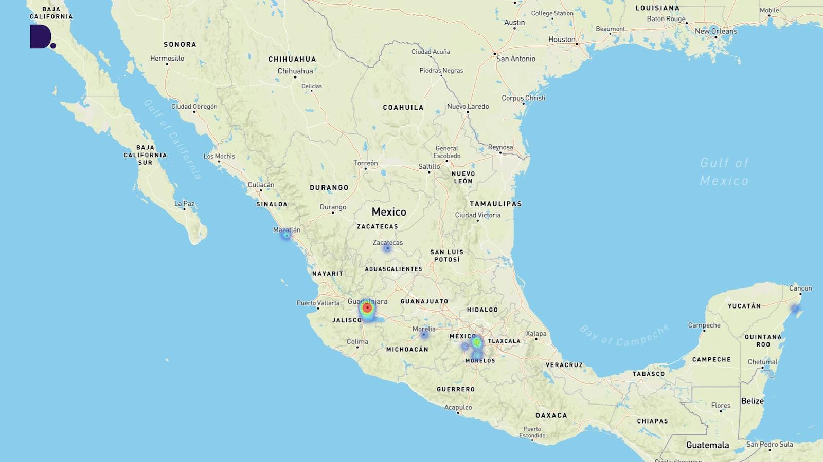 Mexican websites mentioning “Torta Ahogada” (Source: Dataprovider.com)