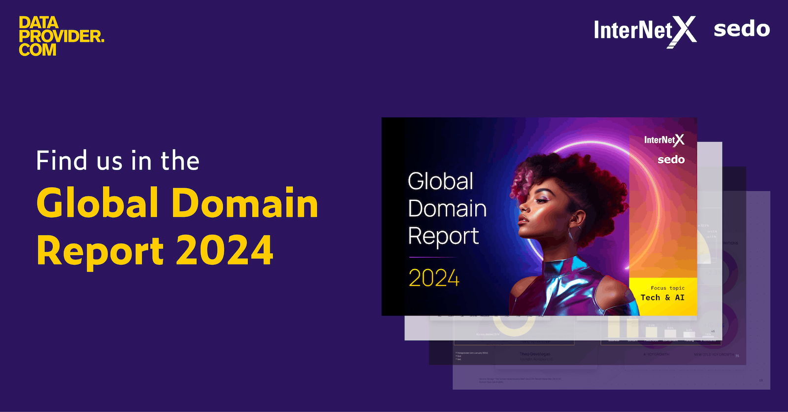 The cover page of the Global Domain Report