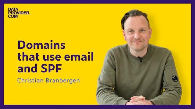 Domains that use email and SPF